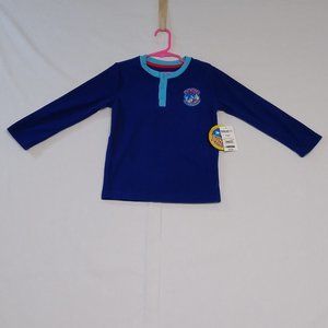 Sonic Hedgehog Boys Henley Pajamas Long Sleeve Textured Top Size XS (4/5) NWT